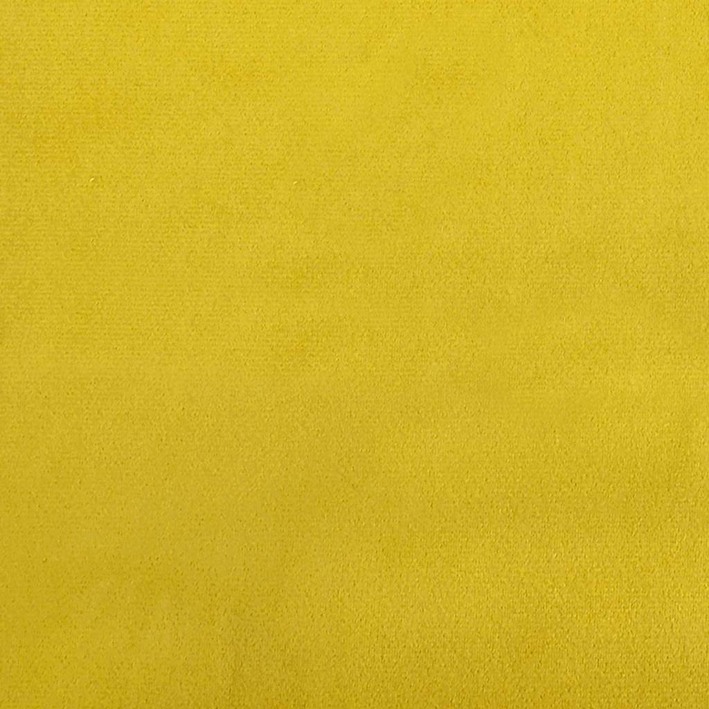 Esszimmerstühle mit Rollen 2 pcs Gelb 58 x 67 x 97 cm Samt