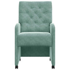 Esszimmerstühle mit Rollen 2 pcs Meergrün 58 x 67 x 97 cm Samt