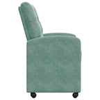 Esszimmerstühle mit Rollen 2 pcs Meergrün 58 x 67 x 97 cm Samt