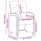 Esszimmerstühle mit Rollen 2 pcs Meergrün 58 x 67 x 97 cm Samt