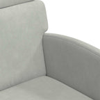 Esszimmerstühle mit Rollen 2 pcs Hellgrau 58 x 65 x 98 cm Samt