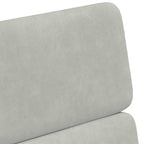 Esszimmerstühle mit Rollen 2 pcs Hellgrau 58 x 65 x 98 cm Samt