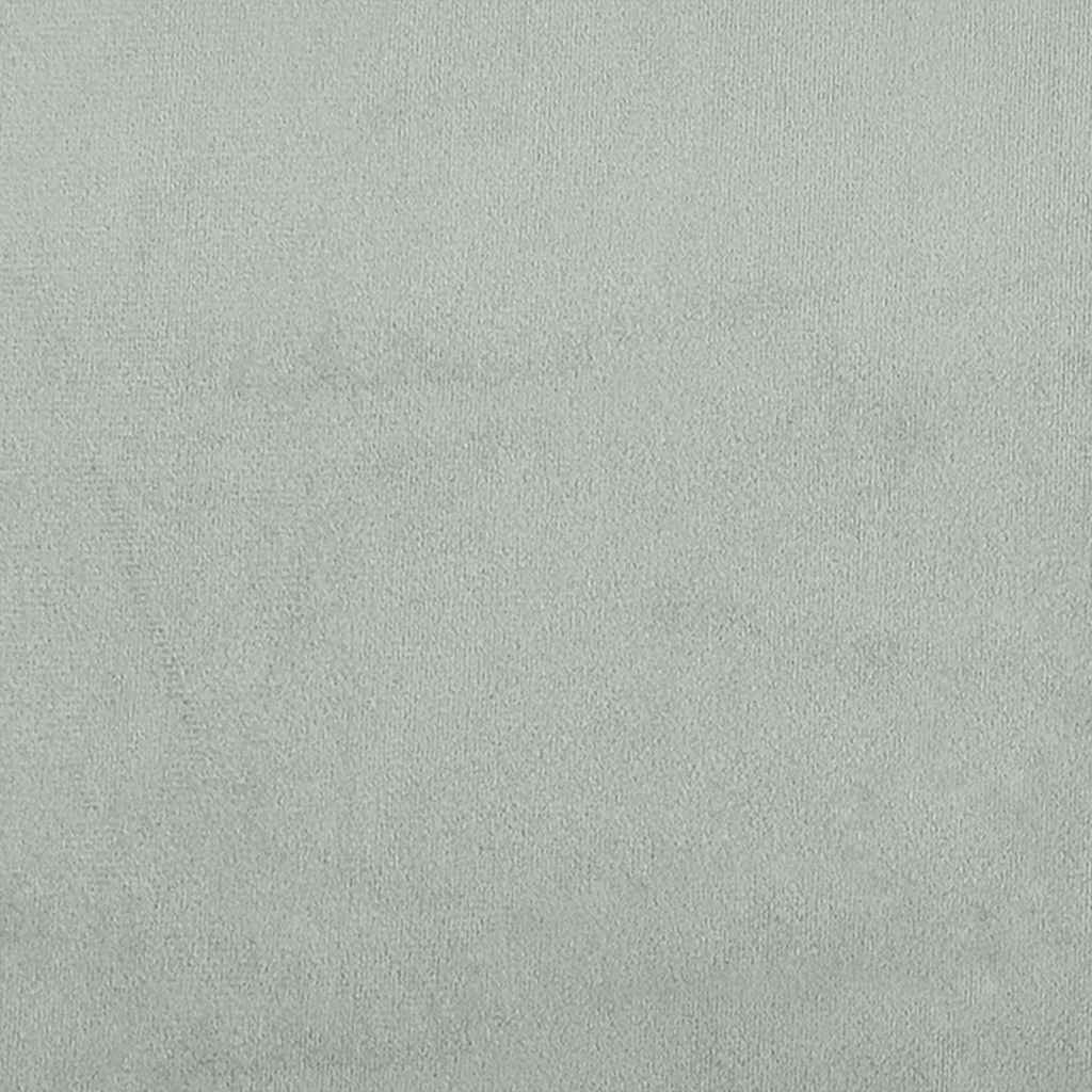 Esszimmerstühle mit Rollen 2 pcs Hellgrau 58 x 65 x 98 cm Samt