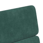 Esszimmerstühle mit Rollen 2 pcs Dunkelgrün 58 x 65 x 98 cm