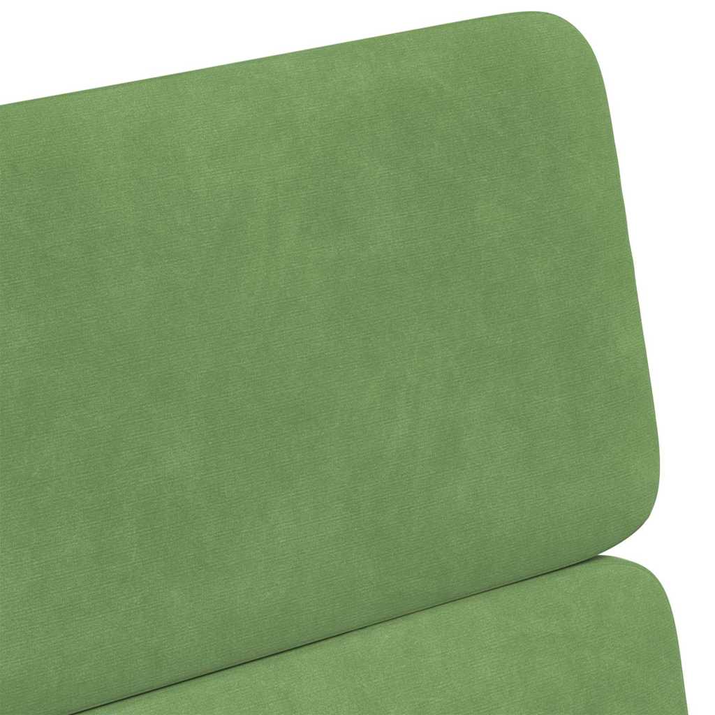 Esszimmerstühle mit Rollen 2 pcs Hellgrün 58 x 65 x 98 cm Samt