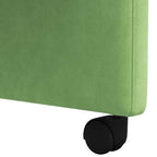 Esszimmerstühle mit Rollen 2 pcs Hellgrün 58 x 65 x 98 cm Samt