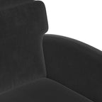 Esszimmerstühle mit Rollen 2 pcs Schwarz 58 x 65 x 98 cm Samt