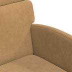 Esszimmerstühle mit Rollen 2 pcs Braun 58 x 65 x 98 cm Samt