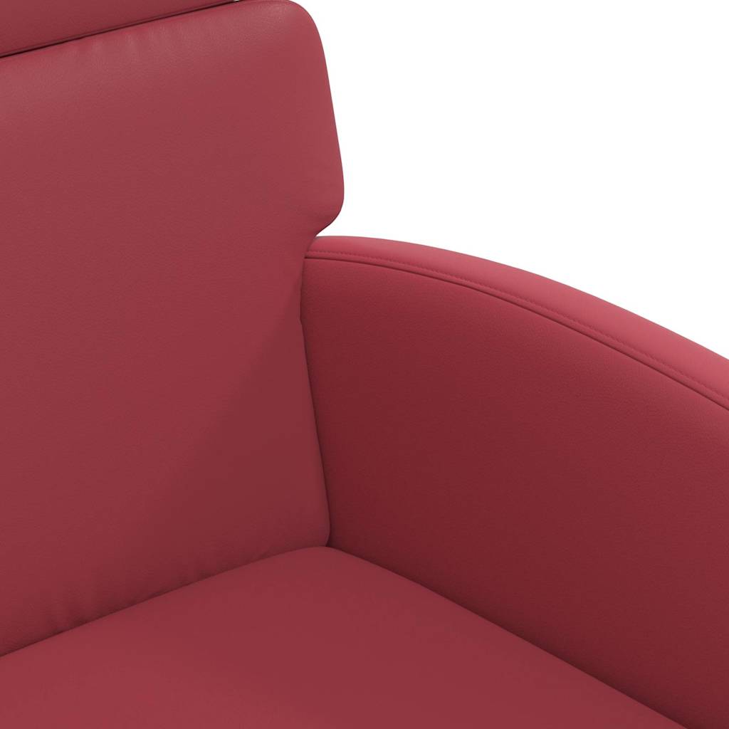 Esszimmerstühle mit Rollen 2 pcs Weinrot 58 x 65 x 98 cm