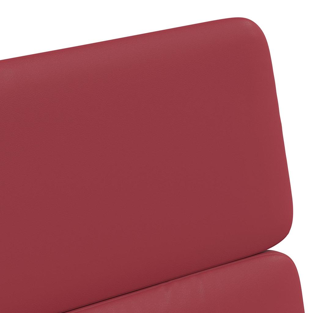Esszimmerstühle mit Rollen 2 pcs Weinrot 58 x 65 x 98 cm