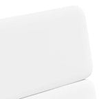 Esszimmerstühle mit Rollen 2 pcs Weiß 58 x 65 x 98 cm