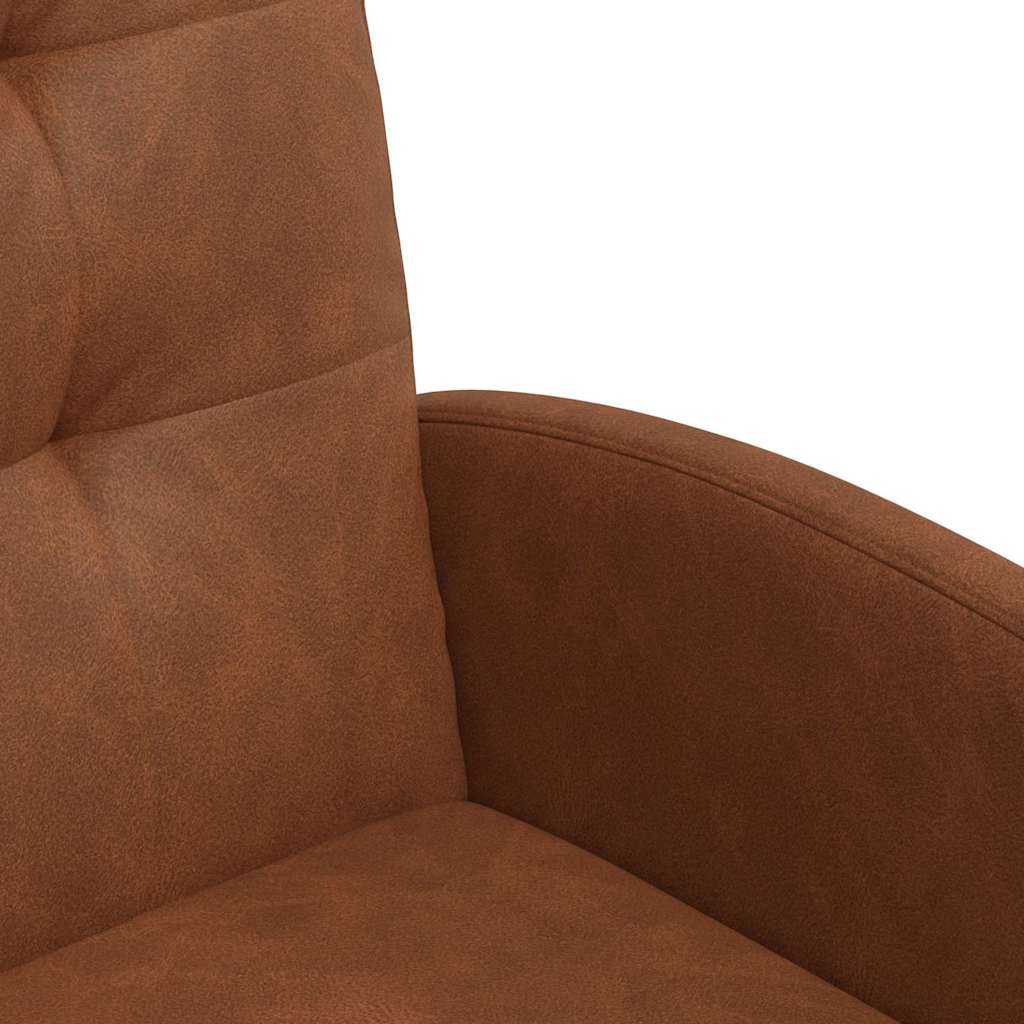 Esszimmerstühle mit Rollen 2 pcs Braun 58 x 67 x 97 cm