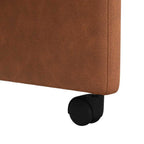 Esszimmerstühle mit Rollen 2 pcs Braun 58 x 67 x 97 cm