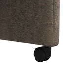 Esszimmerstühle mit Rollen 2 pcs Dunkelgrau 58 x 67 x 97 cm