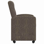 Esszimmerstühle mit Rollen 2 pcs Dunkelgrau 58 x 67 x 97 cm