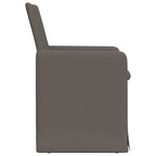 Esszimmerstühle 2 pcs Hellgrau 57 x 67 x 95 cm Leinen