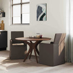 Esszimmerstühle 2 pcs Dunkelgrau 57 x 67 x 95 cm Leinen