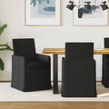 Esszimmerstühle 2 pcs Schwarz 57 x 67 x 95 cm Stoff