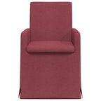 Esszimmerstühle 2 pcs Weinrot 57 x 67 x 95 cm Stoff