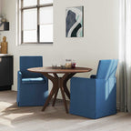 Esszimmerstühle 2 pcs Blau 57 x 67 x 95 cm Stoff