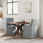 Esszimmerstühle 2 pcs Hellgrau 57 x 67 x 98 cm Stoff