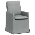 Esszimmerstühle 2 pcs Hellgrau 57 x 67 x 98 cm Stoff
