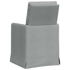 Esszimmerstühle 2 pcs Hellgrau 57 x 67 x 98 cm Stoff