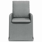Esszimmerstühle 2 pcs Hellgrau 57 x 67 x 98 cm Stoff