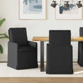 Esszimmerstühle 2 pcs Schwarz 57 x 67 x 98 cm Stoff