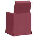 Esszimmerstühle 2 pcs Weinrot 57 x 67 x 98 cm Stoff