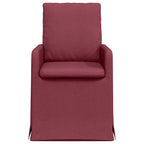Esszimmerstühle 2 pcs Weinrot 57 x 67 x 98 cm Stoff