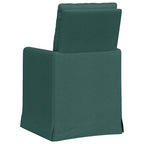 Esszimmerstühle 2 pcs Dunkelgrün 57 x 67 x 98 cm Stoff