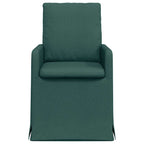 Esszimmerstühle 2 pcs Dunkelgrün 57 x 67 x 98 cm Stoff