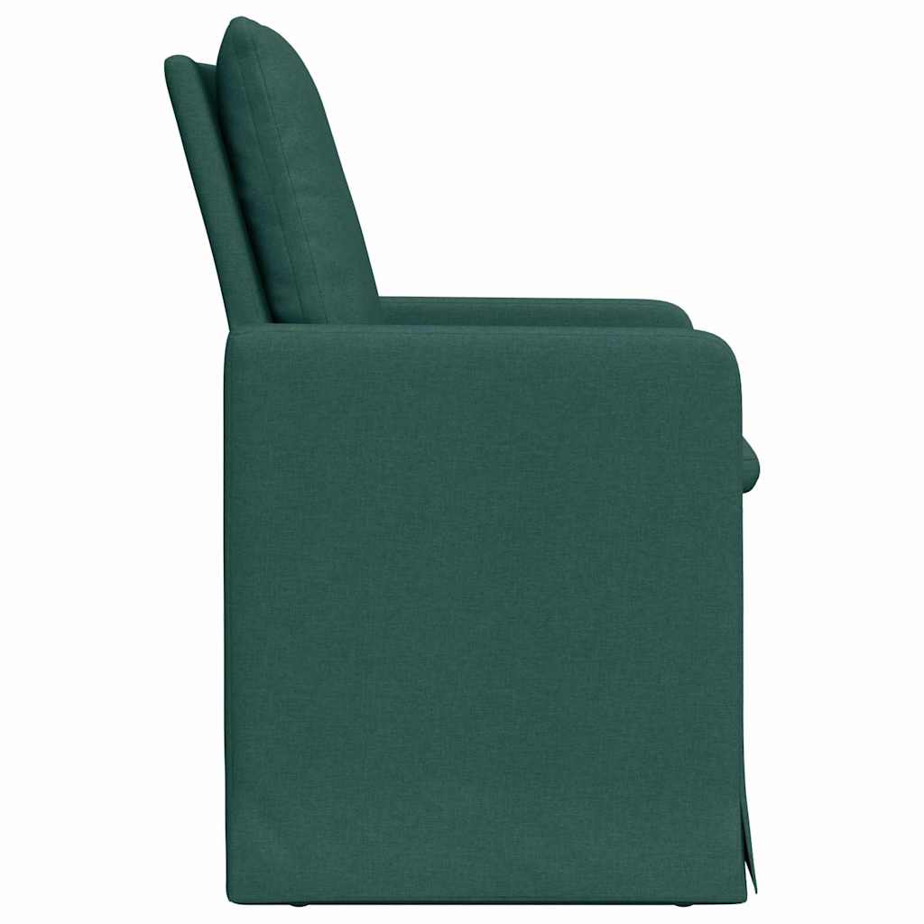 Esszimmerstühle 2 pcs Dunkelgrün 57 x 67 x 98 cm Stoff