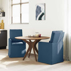 Esszimmerstühle 2 pcs Blau 57 x 67 x 98 cm Stoff