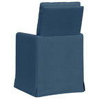 Esszimmerstühle 2 pcs Blau 57 x 67 x 98 cm Stoff