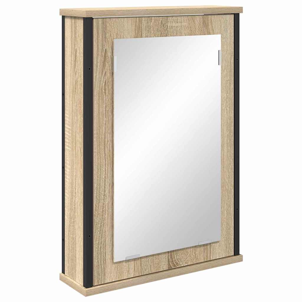 Badezimmermöbel-Set mit Regal 3 pcs Sonoma-Eiche Holzwerkstoff