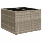 Gartensofa-set mit Kissen 6 pcs Hellgrau Poly-Rattan