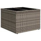 Sofa Set mit Kissen mit Speicher Grau Poly-Rattan