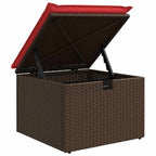 Gartensofa-set mit Kissen 8 pcs Braun Poly-Rattan