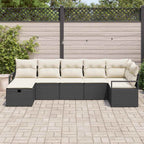 Sofa Set mit Kissen 7 pcs Poly-Rattan