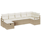 Sofa Set mit Kissen 5 pcs Poly-Rattan