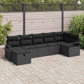 Sofa Set mit Kissen 5 pcs Poly-Rattan