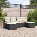Sofa Set mit Kissen 5 pcs Poly-Rattan