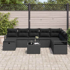 Sofa Set mit Kissen 6 pcs Poly-Rattan
