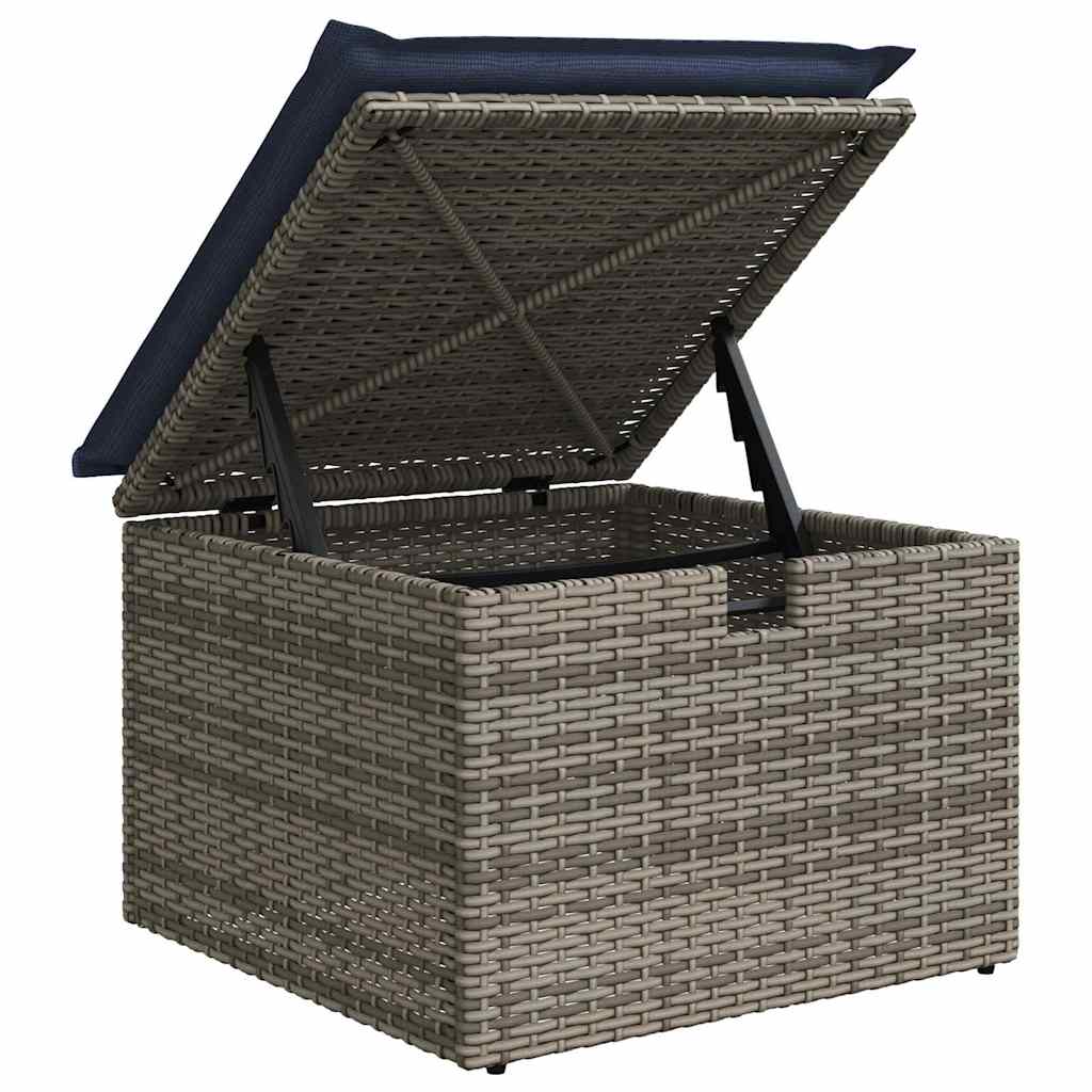Sofa Set mit Kissen 3 pcs Poly-Rattan