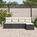 Sofa Set mit Kissen 6 pcs Poly-Rattan
