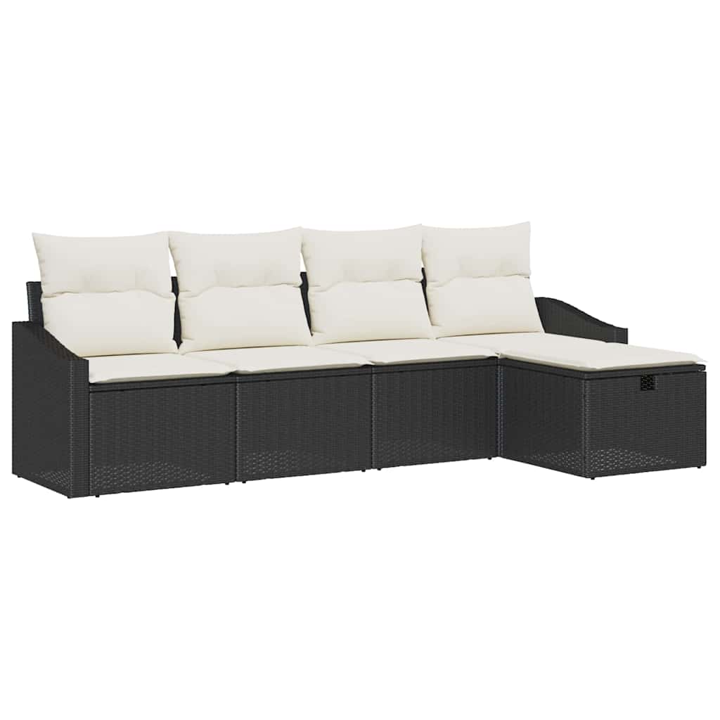 Sofa Set mit Kissen 6 pcs Poly-Rattan