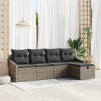 Sofa Set mit Kissen 6 pcs Poly-Rattan