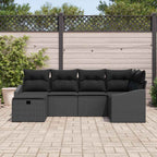 Sofa Set mit Kissen 7 pcs Poly-Rattan